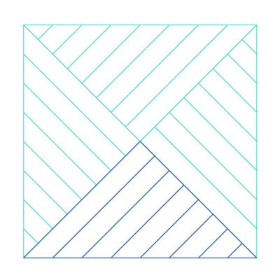 Channel-Stitched Triangle Setting Block | Quiltable | Jen Eskridge