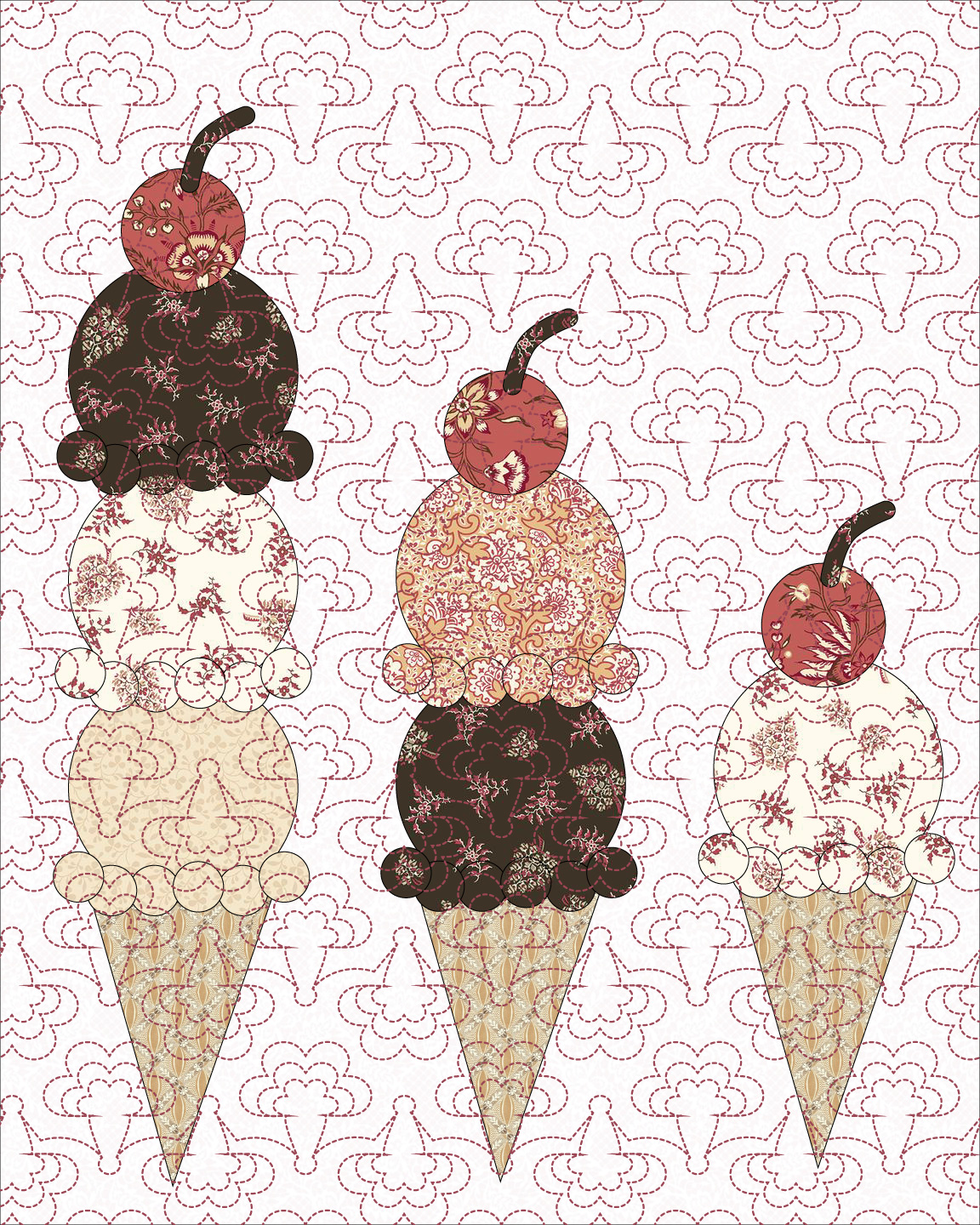 Ice Cream Cone Quilt | Quiltable