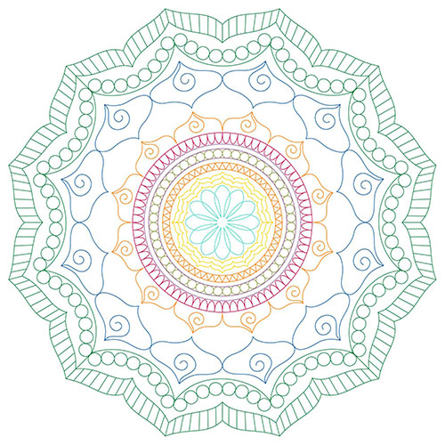 November 2020 Club Set - Mix and Match Mandalas | Quiltable | Cathie Zimmerman