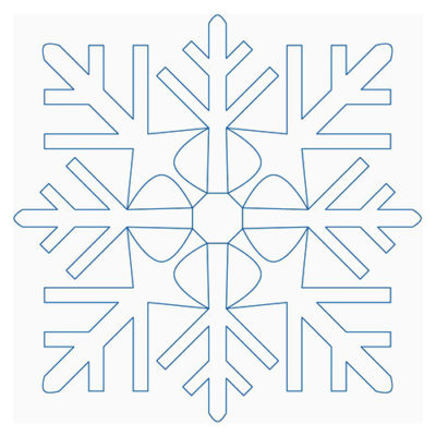 Snowflake Block 10 | Quiltable | Linda Gosselin
