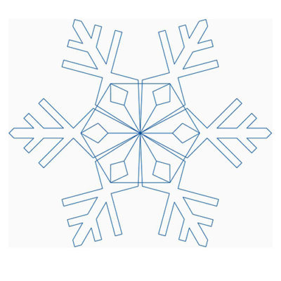 Snowflake Block 4 | Quiltable | Linda Gosselin