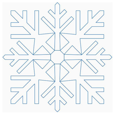Snowflake Block 9 | Quiltable | Linda Gosselin