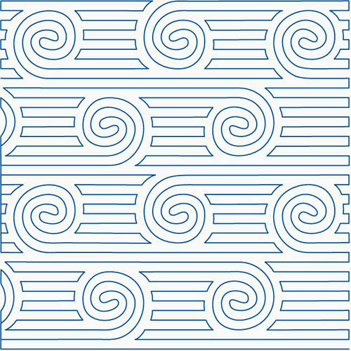 Swirls and Stripes Background Fill