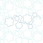 Hexagon Flowers Edge to Edge Design 2 | Quiltable | Jen Eskridge