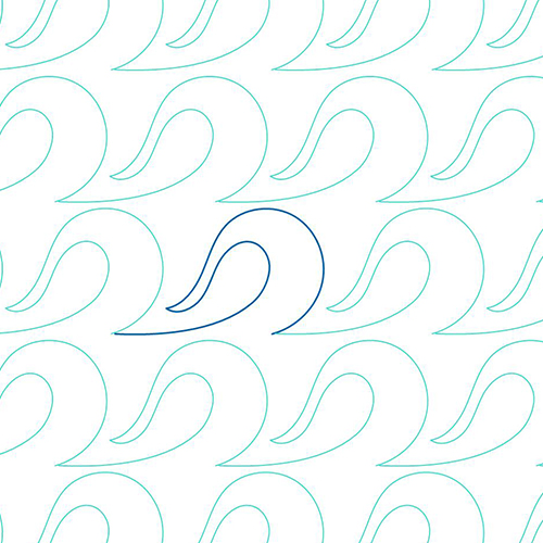 wave pattern border