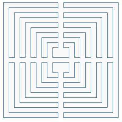 Modern Maze Block 9 | Quiltable