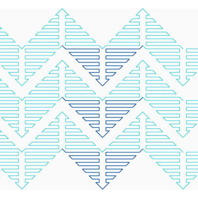 Modern Maze Triangle 2 e2e | Quiltable