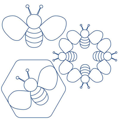 Honeybee 3-Piece Block Set | Quiltable