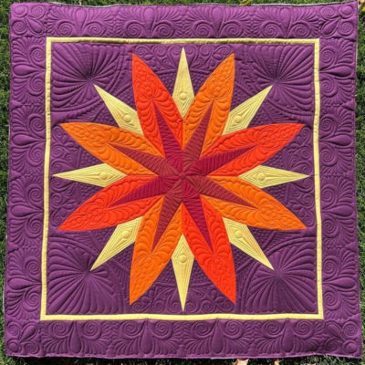 Lotus Flower Quilt | Adam Sew Fun | Quiltable | Judy Niemeyer