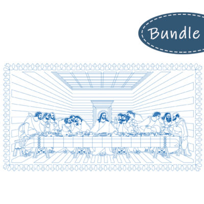 The Last Supper Wallhanging | A Bit Orange | Quiltable